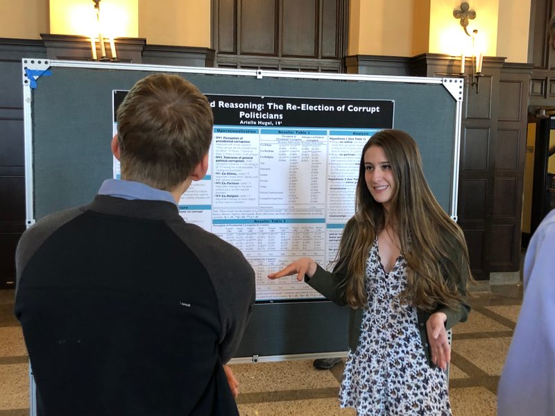 "Testing Motivated Reasoning: The Re-Election of Corrupt Politicians" Arielle Hugel '19