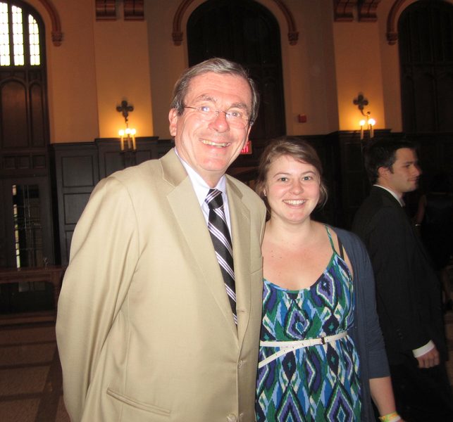 Prof. Roy Grow and Katie Kaemmer '11