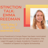 Distinction Talk: Emma Freedman