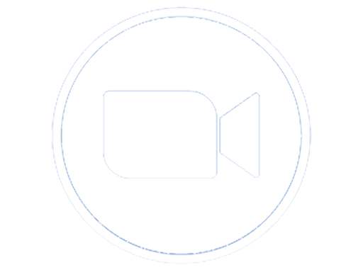 Zoom logo in white