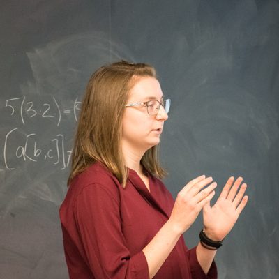 Kyla Pohl explains her research on Leibniz algebras.