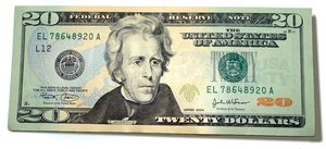Twenty dollar bill