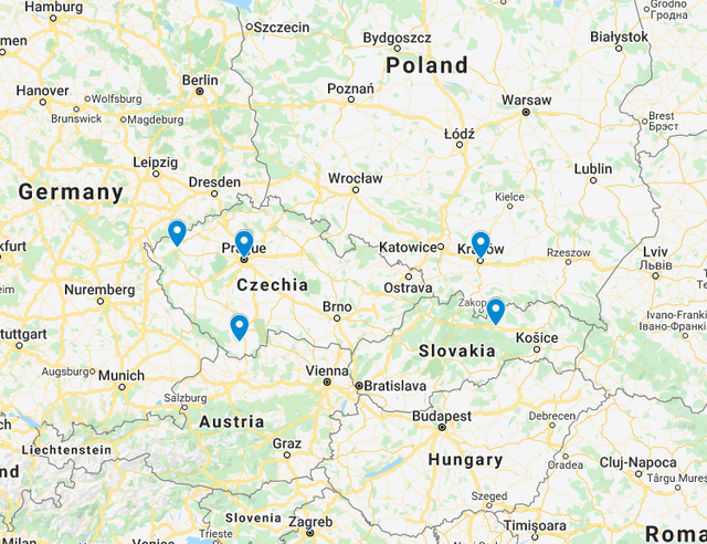 Map: Prague
