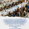 Poster Making Drop-in Help