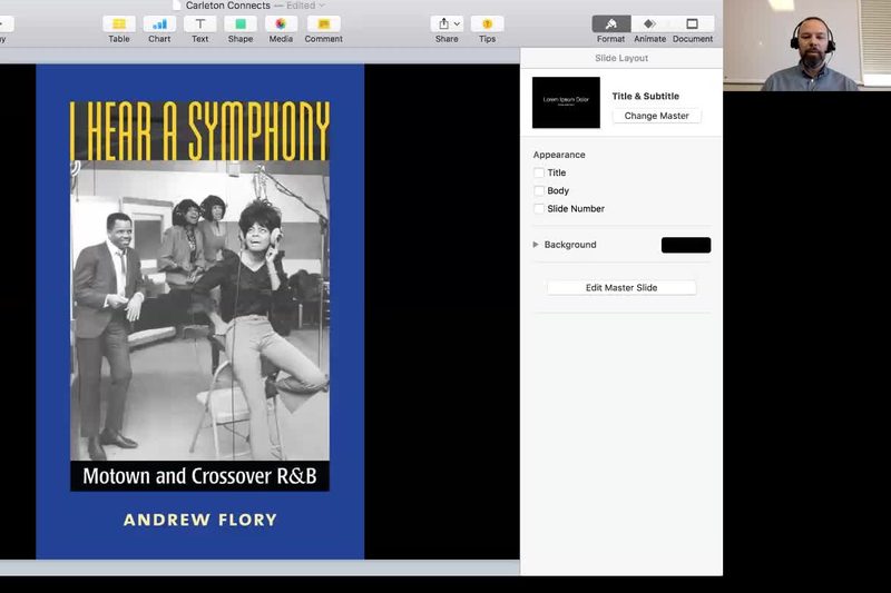 Screenshot of an online presentation