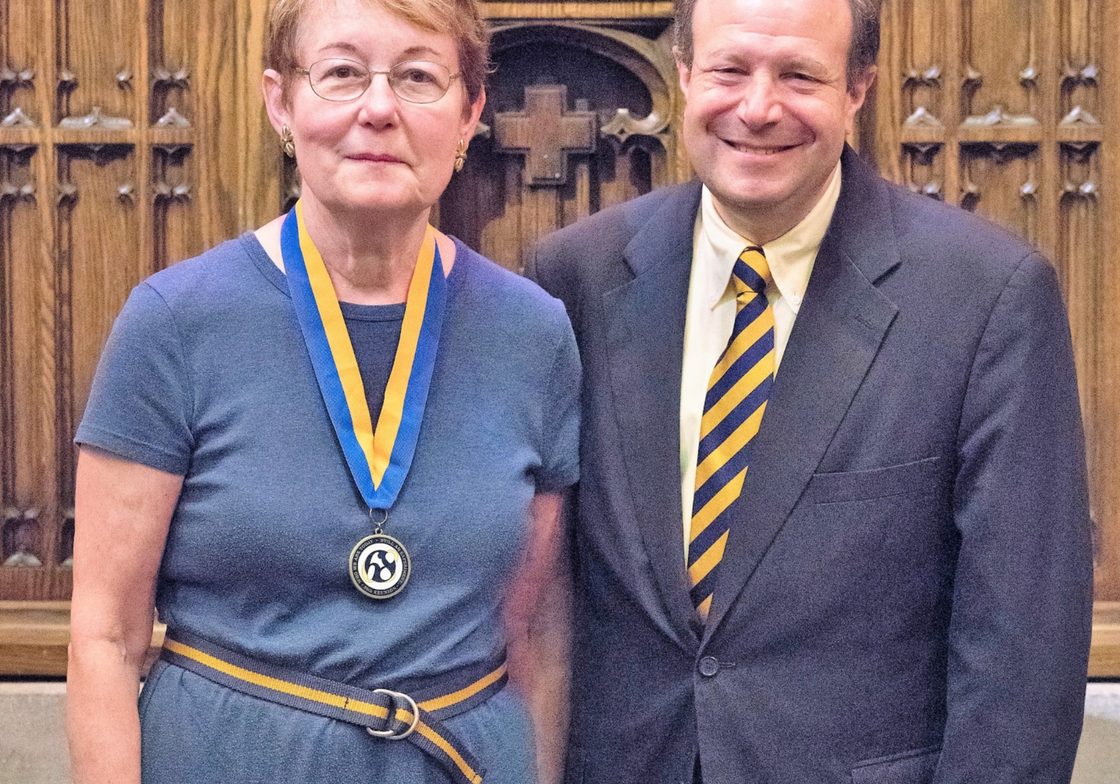 Marianne Culhane with President Poskanzer