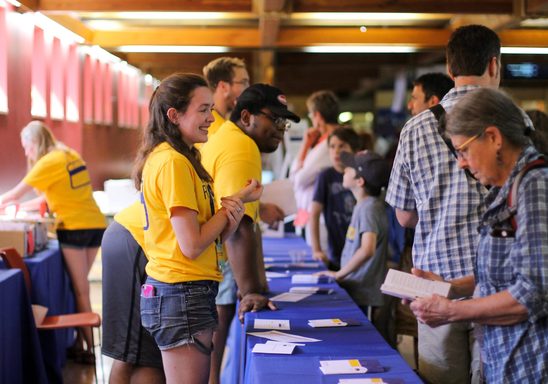 Reunion 2017 check-in in Sayles