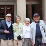 A group of ’59 alumni arrive for their 60th reunion