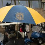 Despite the rain, a large group of alumni and friends turnout to play in the annual Carleton golf tournament!