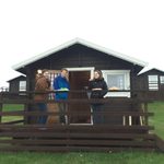 Icelandic Cabin, Raven Dawson '22, Tali Emlen '22, and Celine Smith '22 Cooking Dinner in Höfn, SE Iceland.