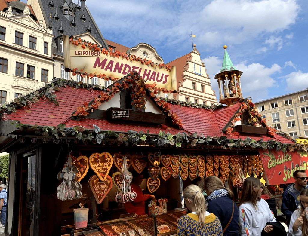 Stand selling nuts in Leipzig