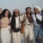 group of students posing for the camera on africa and arabia program
