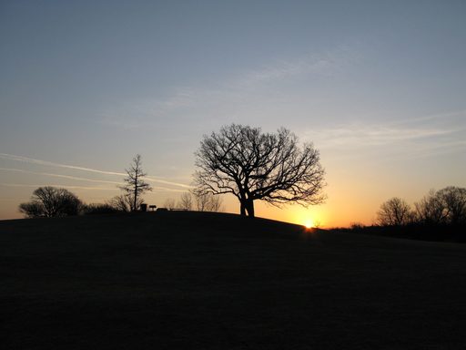 Sunrise at the Hill of Three Oaks