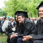 Graduates seated at Commencement 2022