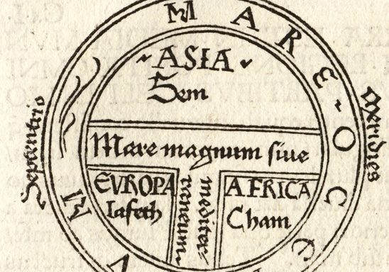 T-O Map from an early printed book