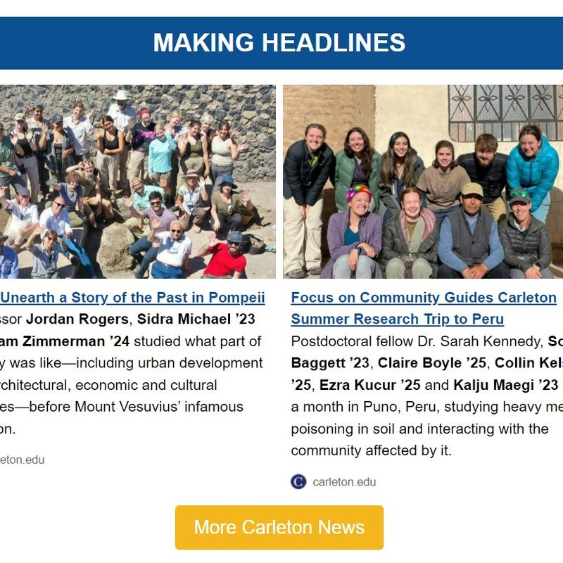 Carleton Today August 25, 2022 Carleton Today Carleton College