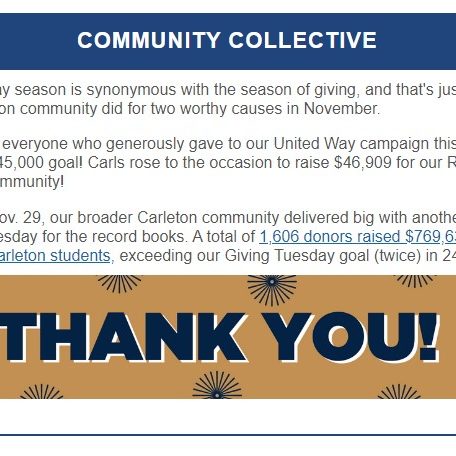 Carleton Today December 1, 2022 Carleton Today Carleton College