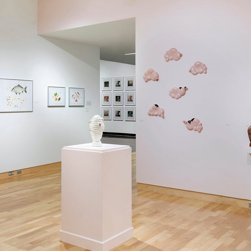 artworks in a museum