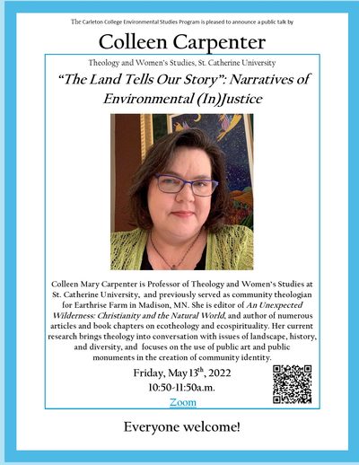 Colleen Carpenter public talk poster