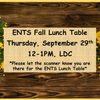 ENTS Lunch Table