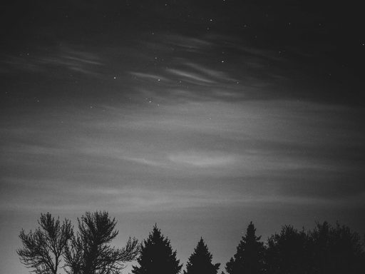 Depressing night sky.