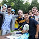 Men's Rugby at the Activities Fair