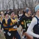 runners in the forest
