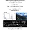 Geology Seminar Speaker - Cam Davidson