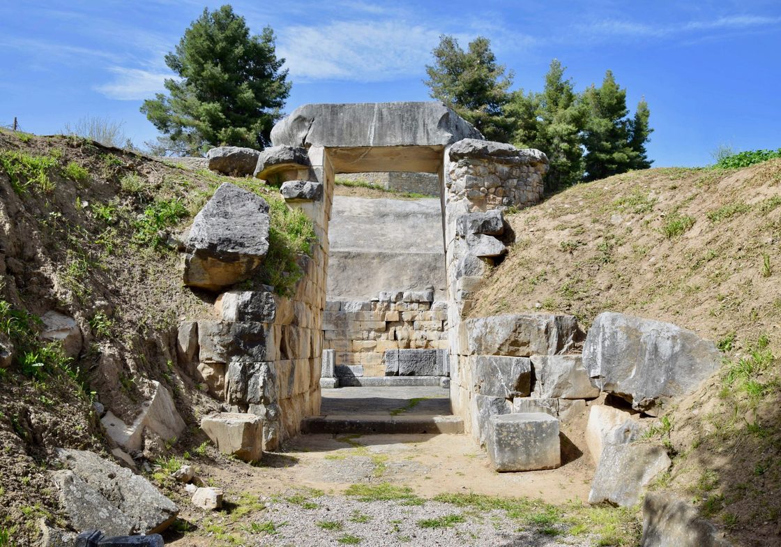 Stone Archway Greek Ruins