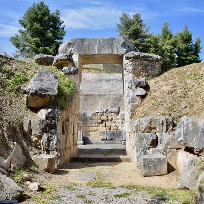 Stone Archway Greek Ruins