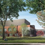 Northeast view of proposed Weitz addition
