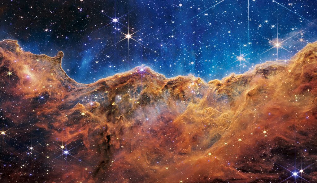 Webb telescope image of the "Cosmic Cliffs"