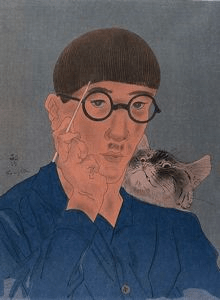 Léonard Foujita: Self-Portrait with Cat