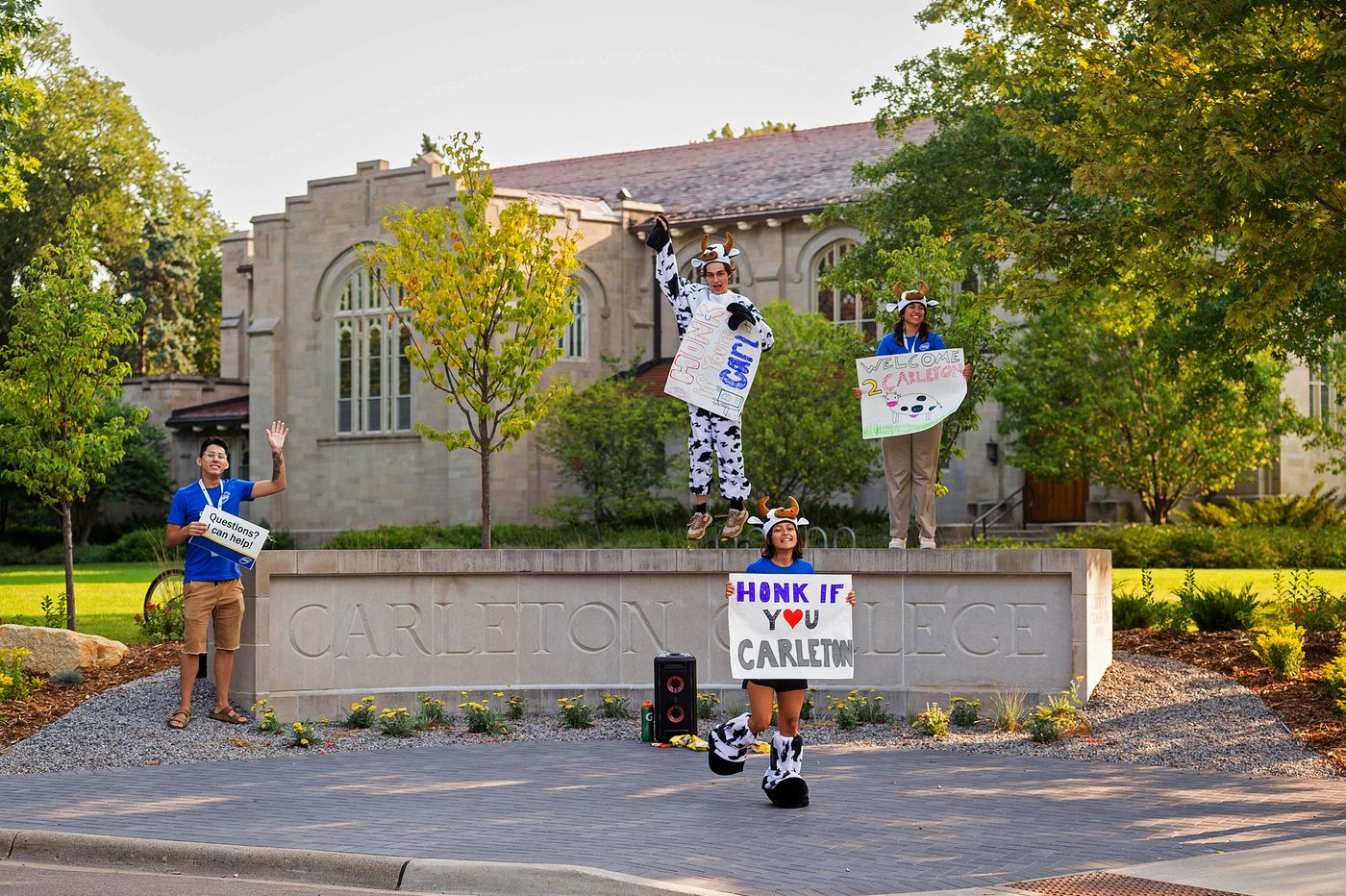 Students hold