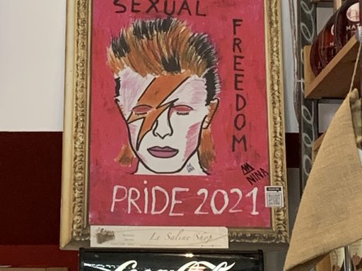 Painting in a Roman Sandwich Shop