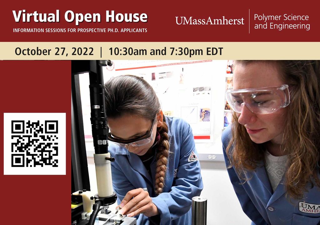 Virtual Info Sessions “Getting a PhD at UMass Polymer Science