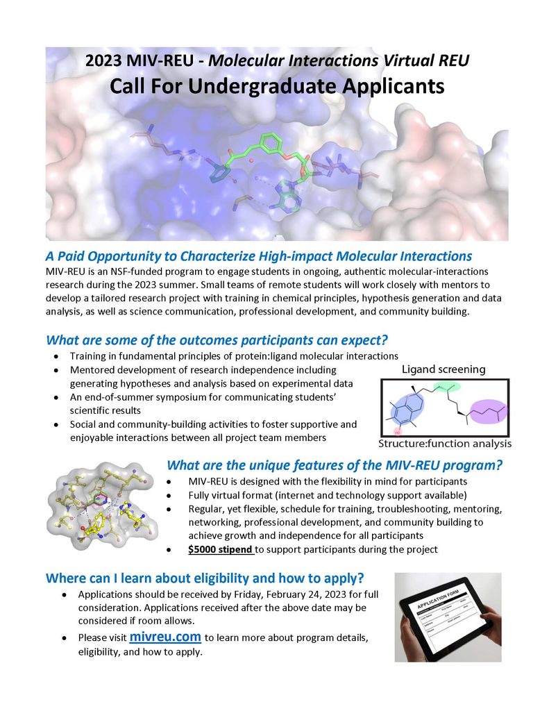 2023 MIV-REU Flier