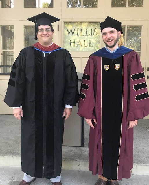 New Econ Dept faculty, Asst Professors Yaniv Ben-Ami & Ethan Struby, attending opening convocation