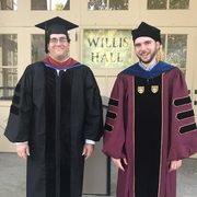 New Econ Dept faculty, Asst Professors Yaniv Ben-Ami & Ethan Struby, attending opening convocation