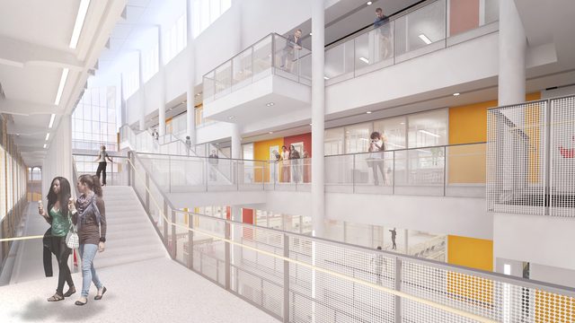 Science Facility Rendering - Olin Entry