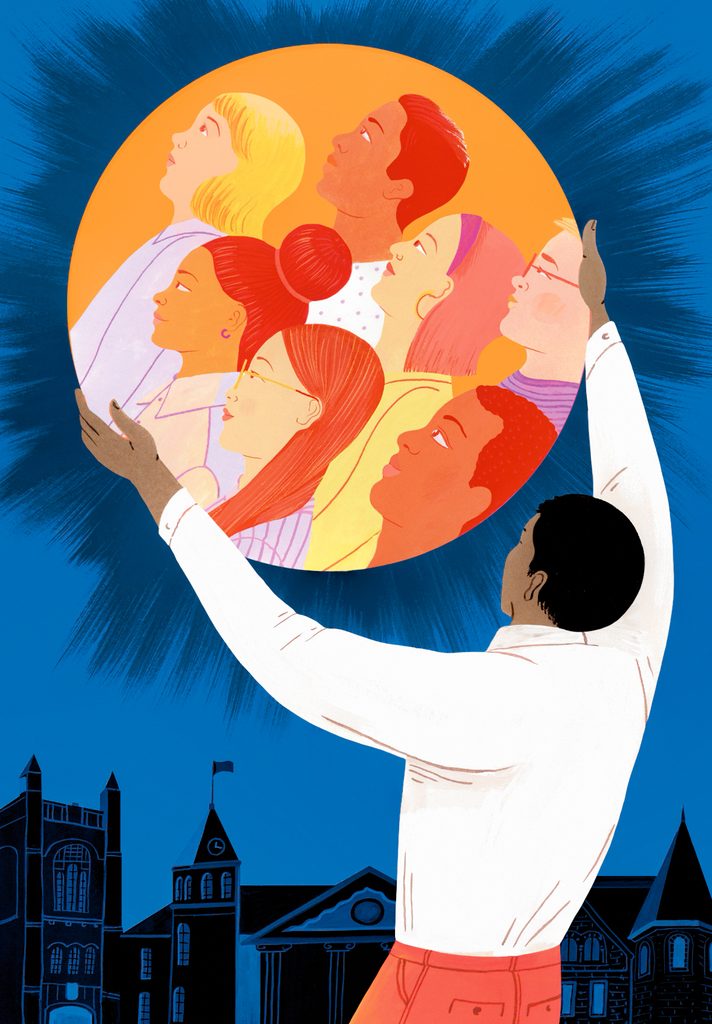 Donor illustration by SARAH WILKINS