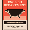 English Department BBQ and Softball Game