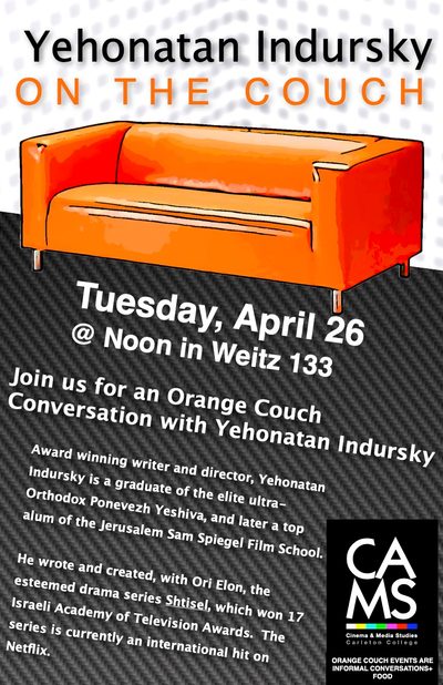 Orange Couch Yehonatan Indursky poster