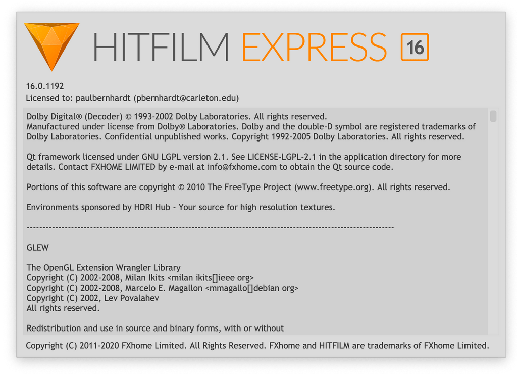 HitFilm Express – Production Office – Carleton College